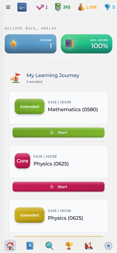 The Practice Book mobile app preview.